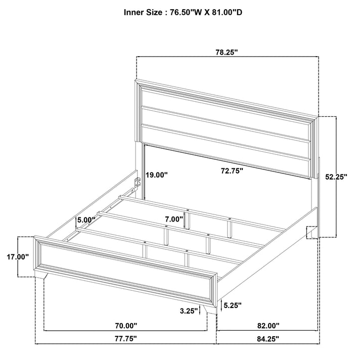 Wright California King Bed - California Furniture (Coachella, CA)