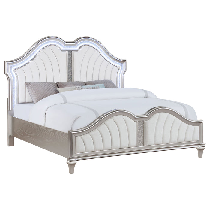 Evangeline Panel Bed with LED Lighting - California Furniture (Coachella, CA)