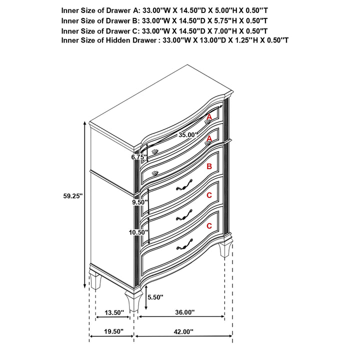 Evangeline Bedroom Set - California Furniture (Coachella, CA)