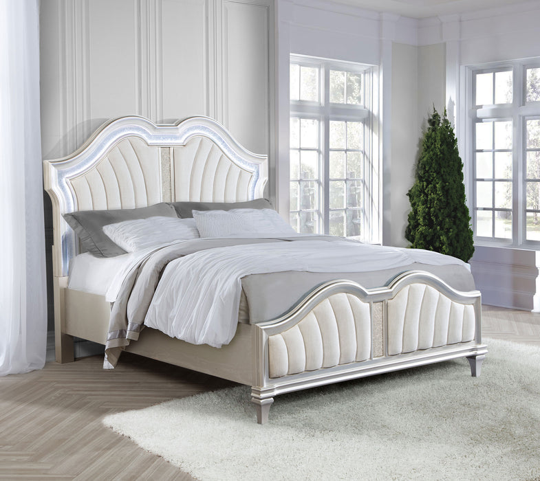 Evangeline Panel Bed with LED Lighting - California Furniture (Coachella, CA)