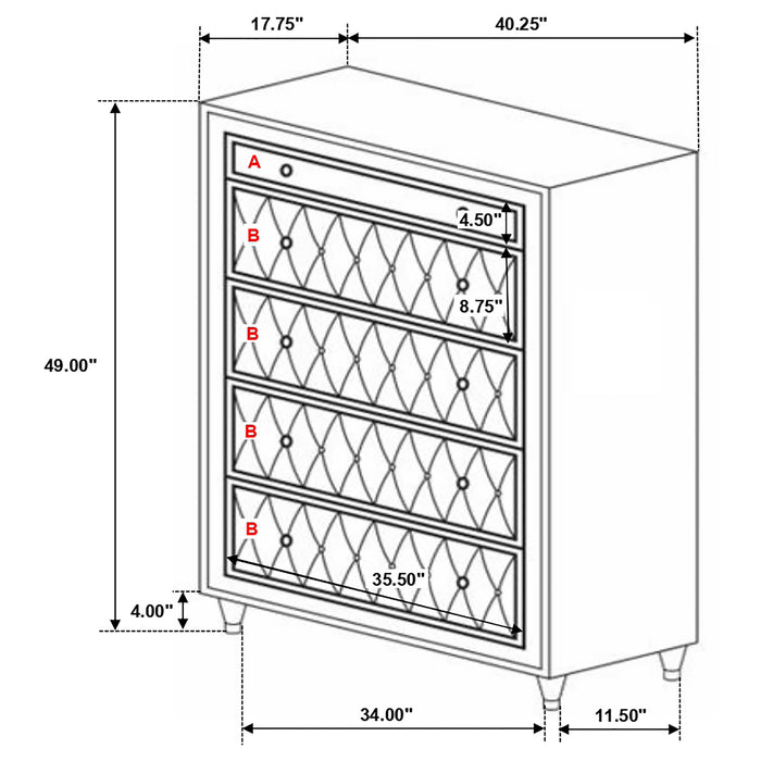 Antonella Bedroom Set - California Furniture (Coachella, CA)