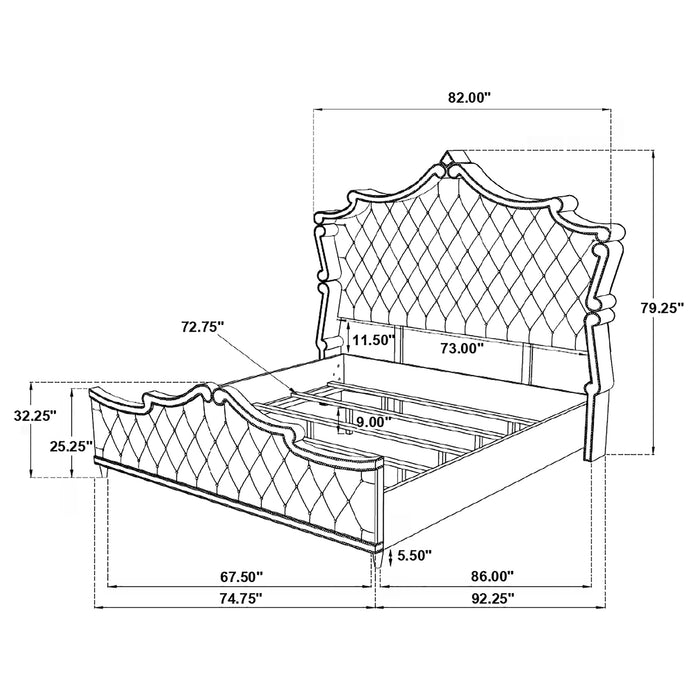 Antonella Queen Beds - California Furniture (Coachella, CA)