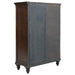 Andover 6-drawer Tempered Glass Door Chest Dark Oak - California Furniture (Coachella, CA)