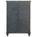 Andover 6-drawer Tempered Glass Door Chest Dark Oak - California Furniture (Coachella, CA)