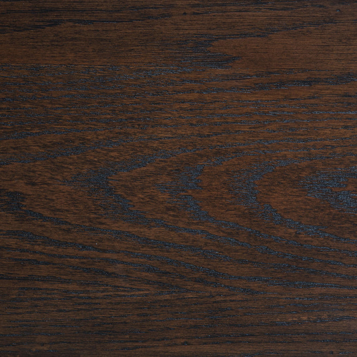 Andover 6-drawer Tempered Glass Door Chest Dark Oak - California Furniture (Coachella, CA)