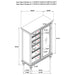 Andover 6-drawer Tempered Glass Door Chest Dark Oak - California Furniture (Coachella, CA)