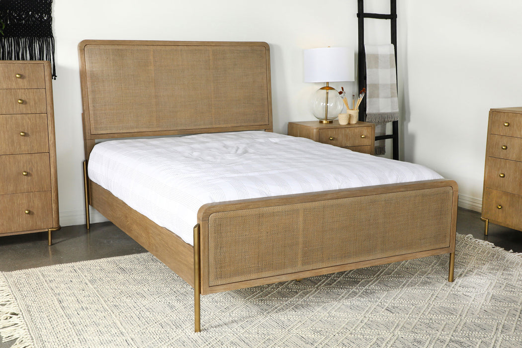 Arini Upholstered Panel Bed - California Furniture (Coachella, CA)