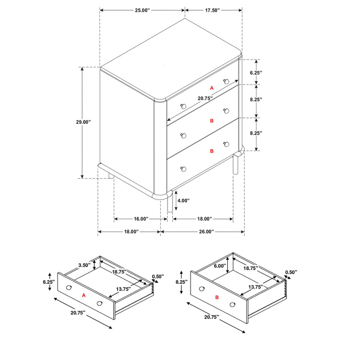 Arini Nightstands - California Furniture (Coachella, CA)