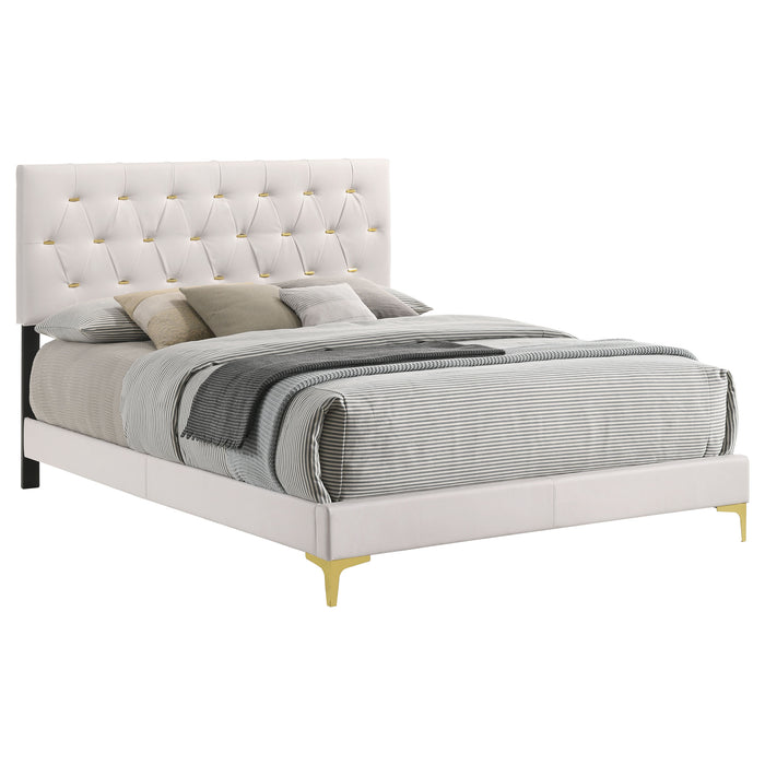 Kendall Panel Bed White - California Furniture (Coachella, CA)