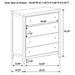 Wilkes 4 & 5 Piece E.King, Queen, Twin, & Full Bedroom Set - California Furniture (Coachella, CA)