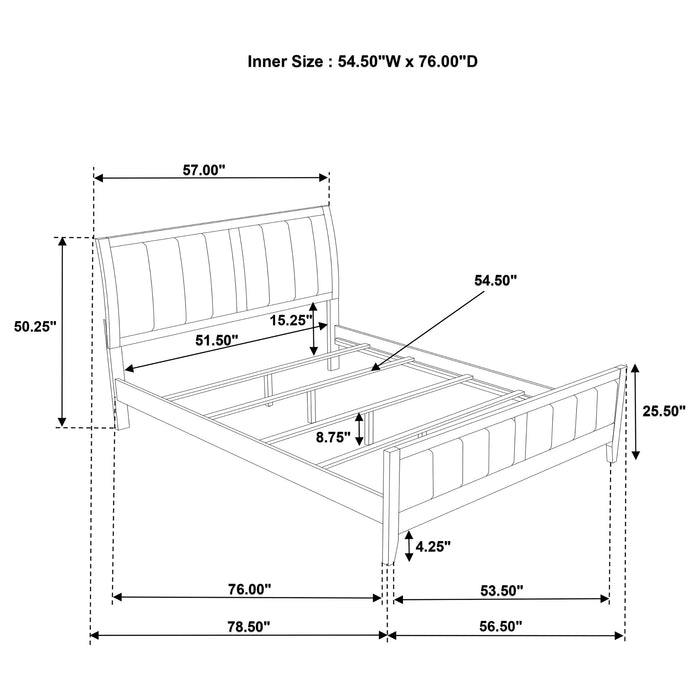 Wilkes Eastern King, Cal.King, Full, Twin, & Queen Bed - California Furniture (Coachella, CA)