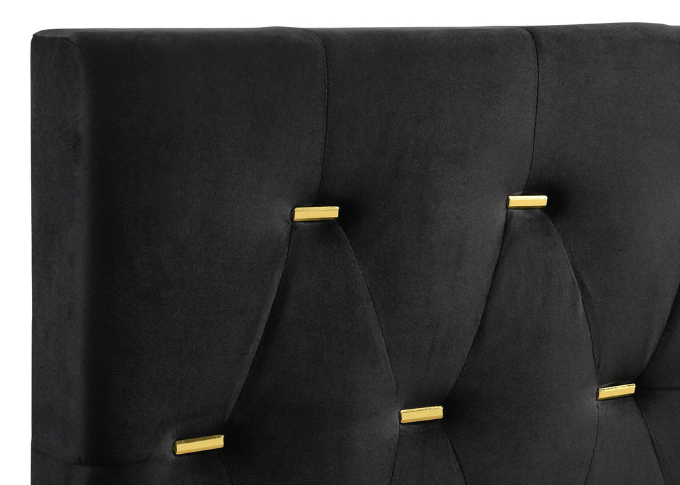 Kendall Panel Bed E.King, & Queen Black & White - California Furniture (Coachella, CA)