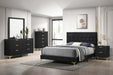 Kendall Panel Bed E.King, & Queen Black & White - California Furniture (Coachella, CA)