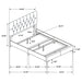 Kendall Panel Bed E.King, & Queen Black & White - California Furniture (Coachella, CA)