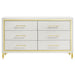 Lucia 4 & 5 Piece Bedroom Set King & Queen Beige & Grey - California Furniture (Coachella, CA)