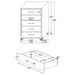 Lucia 4 & 5 Piece Bedroom Set King & Queen Beige & Grey - California Furniture (Coachella, CA)