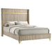 Lucia Eastern King & Queen Bed Beige & Grey - California Furniture (Coachella, CA)