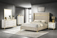Lucia Eastern King & Queen Bed Beige & Grey - California Furniture (Coachella, CA)