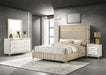 Lucia 4 & 5 Piece Bedroom Set King & Queen Beige & Grey - California Furniture (Coachella, CA)