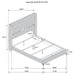 Lucia 4 & 5 Piece Bedroom Set King & Queen Beige & Grey - California Furniture (Coachella, CA)