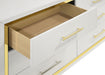Lucia 4 & 5 Piece Bedroom Set King & Queen Beige & Grey - California Furniture (Coachella, CA)
