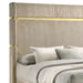 Lucia Eastern King & Queen Bed Beige & Grey - California Furniture (Coachella, CA)