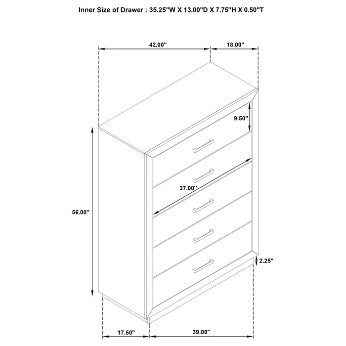 Kenora 4 & 5 Piece Bedroom Set E.King, Queen, & Cal.king - California Furniture (Coachella, CA)