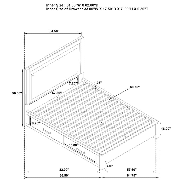 Kenora 4 & 5 Piece Bedroom Set E.King, Queen, & Cal.king - California Furniture (Coachella, CA)