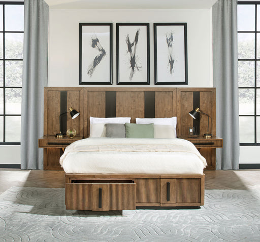 Terrace Wall Panel Platform Storage Bed with Attached Nightstands - California Furniture (Coachella, CA)