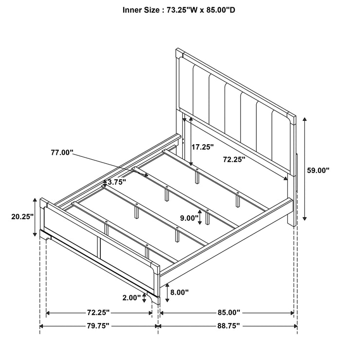 Gran Park Panel Bed - California Furniture (Coachella, CA)