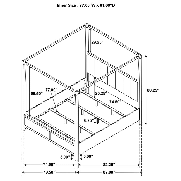 Gran Park Canopy Panel Bed - California Furniture (Coachella, CA)