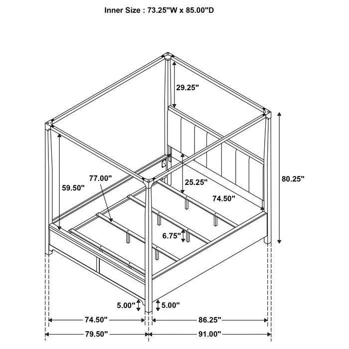 Gran Park Canopy Panel Bed - California Furniture (Coachella, CA)