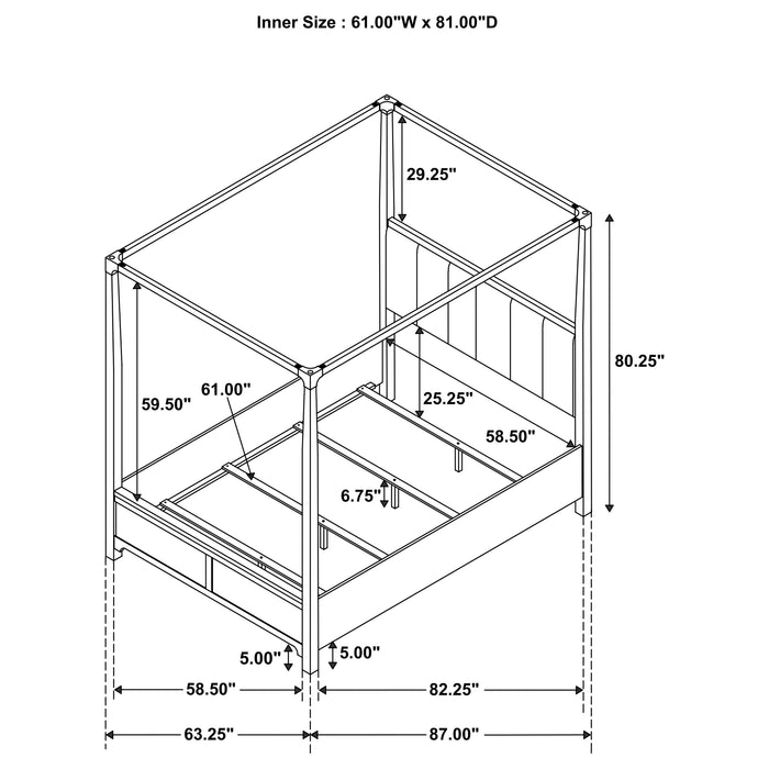 Gran Park Canopy Panel Bed - California Furniture (Coachella, CA)