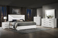 Ives 4 & 5 Piece Bedroom Set E.king & Queen White & Grey - California Furniture (Coachella, CA)
