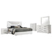 Ives 4 & 5 Piece Bedroom Set E.king & Queen White & Grey - California Furniture (Coachella, CA)