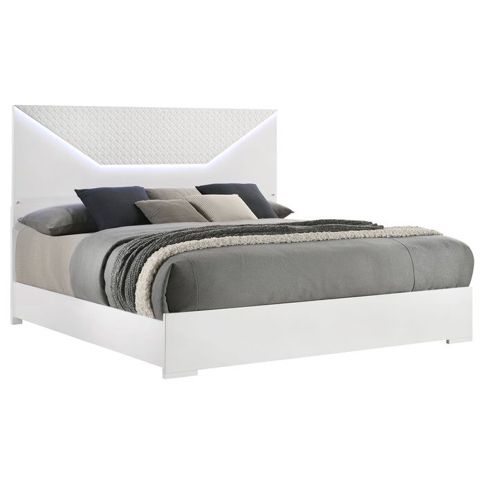 Ives Panel Bed with LED Lighting - California Furniture (Coachella, CA)