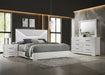Ives 4 & 5 Piece Bedroom Set E.king & Queen White & Grey - California Furniture (Coachella, CA)