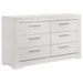 Ives 4 & 5 Piece Bedroom Set E.king & Queen White & Grey - California Furniture (Coachella, CA)