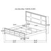 Olivia 4 & 5 Piece Bedroom Set E.King, Queen, & Cal.King - California Furniture (Coachella, CA)