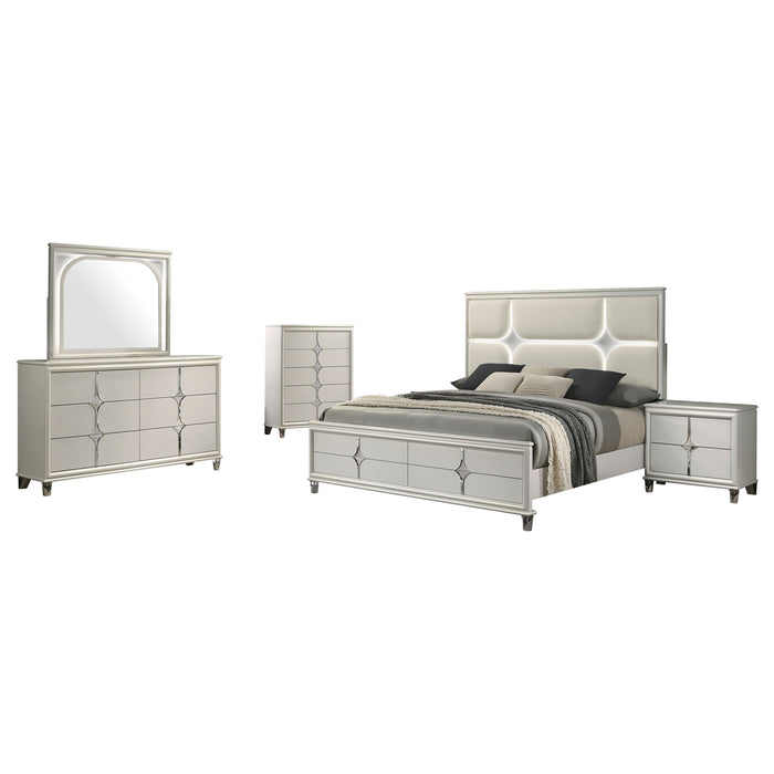 Olivia 4 & 5 Piece Bedroom Set E.King, Queen, & Cal.King - California Furniture (Coachella, CA)