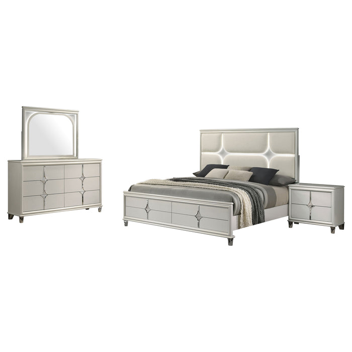 Olivia 4 & 5 Piece Bedroom Set E.King, Queen, & Cal.King - California Furniture (Coachella, CA)