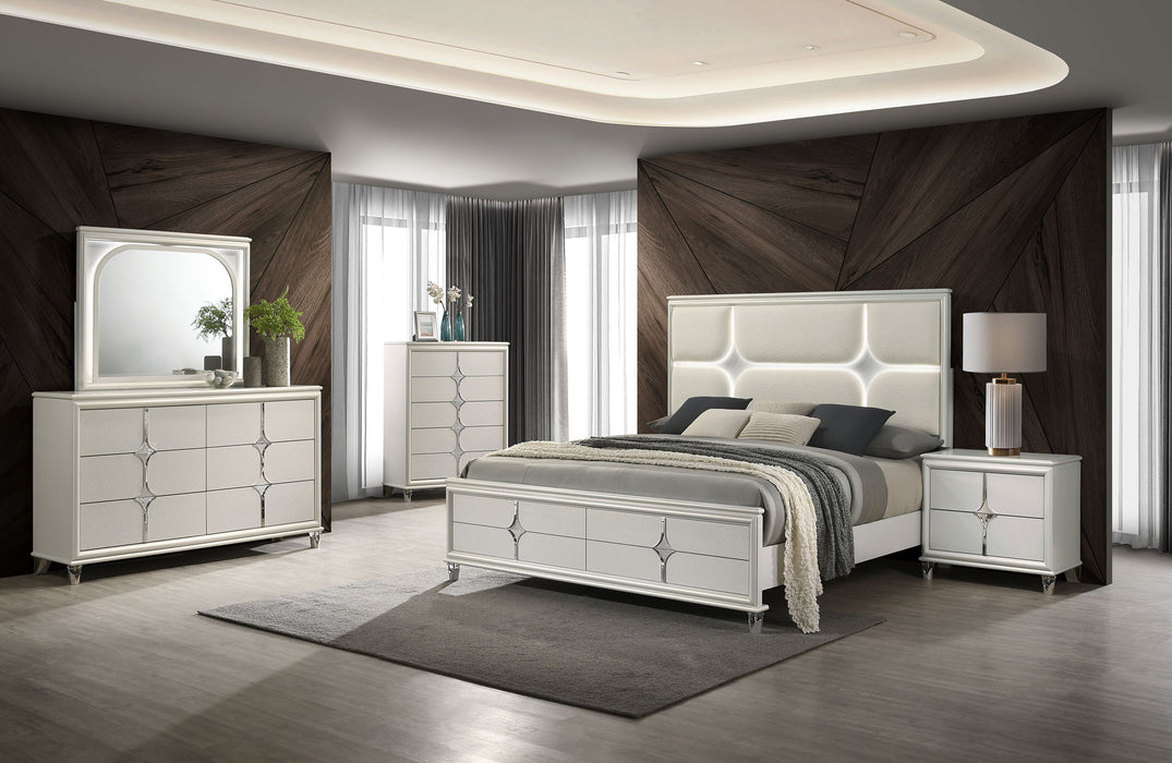 Olivia 4 & 5 Piece Bedroom Set E.King, Queen, & Cal.King - California Furniture (Coachella, CA)