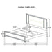 Marmore Panel Bed with LED Lighting - California Furniture (Coachella, CA)