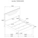 Ives 4 & 5 Piece Bedroom Set E.king & Queen White & Grey - California Furniture (Coachella, CA)