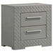 Ives 4 & 5 Piece Bedroom Set E.king & Queen White & Grey - California Furniture (Coachella, CA)