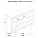 Ives 4 & 5 Piece Bedroom Set E.king & Queen White & Grey - California Furniture (Coachella, CA)