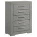 Ives 4 & 5 Piece Bedroom Set E.king & Queen White & Grey - California Furniture (Coachella, CA)
