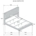 Lucia 4 & 5 Piece Bedroom Set King & Queen Beige & Grey - California Furniture (Coachella, CA)