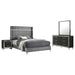 Lucia 4 & 5 Piece Bedroom Set King & Queen Beige & Grey - California Furniture (Coachella, CA)