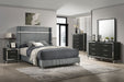 Lucia 4 & 5 Piece Bedroom Set King & Queen Beige & Grey - California Furniture (Coachella, CA)